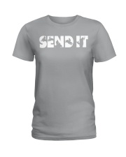 Snowmobile Sled Send It Ladies T-Shirt tile