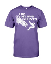 Snowmobile Sled I Do My Own Stunts Premium Fit Mens Tee tile