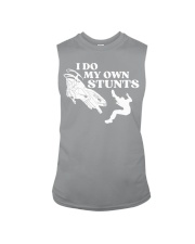 Snowmobile Sled I Do My Own Stunts Sleeveless Tee tile