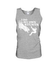 Snowmobile Sled I Do My Own Stunts Unisex Tank tile