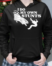 Snowmobile Sled I Do My Own Stunts Hooded Sweatshirt custom-hoodie-sweatshirt-lifestyle-front-217