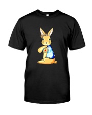 Bunny I Love Mom Tattoo Leopard Print Bow Premium Fit Mens Tee thumbnail