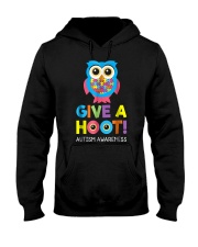 give a hoot autism awareness month t shirt pd6 Hooded Sweatshirt thumbnail