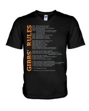 gibbs rules t shirt hgf V-Neck T-Shirt thumbnail