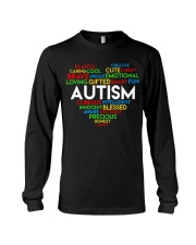 word cloud support autism awareness t shirt z47 Long Sleeve Tee thumbnail