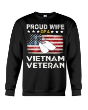 womens proud wife of a vietnam veteran t shirt 1bg Crewneck Sweatshirt thumbnail