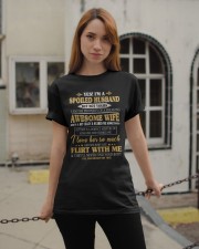 A Spoiled Husband The Property Of A Freaking Wife Classic T-Shirt apparel-classic-tshirt-lifestyle-19