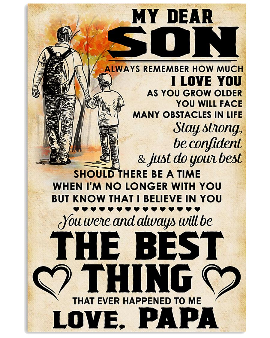 MY DEAR SON - LOVE PAPA 11x17 Poster