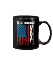 Patriotic Electrician American USAFlag Fathers Day Mug tile