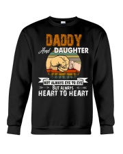 Amazing Daddy And Daughter Not Always Eye To Eye Crewneck Sweatshirt thumbnail