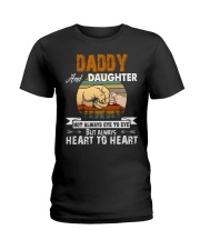 Amazing Daddy And Daughter Not Always Eye To Eye Ladies T-Shirt thumbnail