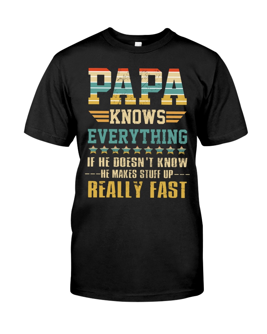 He Makes Stuff Up Really Fast FathersDay Classic T-Shirt