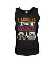 Leveled up to Daddy-VintageGamer-Promoted to Daddy Unisex Tank thumbnail