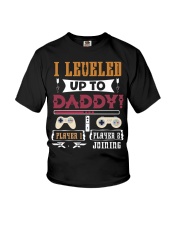 Leveled up to Daddy-VintageGamer-Promoted to Daddy Youth T-Shirt thumbnail
