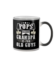 Pops Because Grandpa Is For Old Guys Fathers Day Color Changing Mug thumbnail