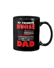 Favorite Nurse Calls Me Dad American Flag Nurse Mug thumbnail
