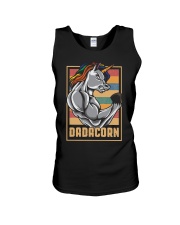 Dadacorn Unicorn Muscle Baby FathersDay Unisex Tank tile