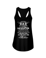 I'm A Proud Dad Freaking Awesome Daughter Ladies Flowy Tank tile