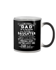 I'm A Proud Dad Freaking Awesome Daughter Color Changing Mug tile