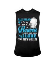 I Miss My Father in Law in Heaven Father's Day Sleeveless Tee tile