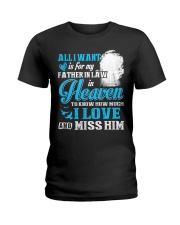 I Miss My Father in Law in Heaven Father's Day Ladies T-Shirt tile