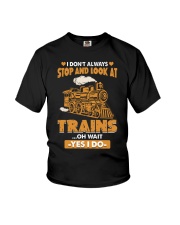 Stop Look at Trains Funny Gift for Men Women Youth T-Shirt thumbnail