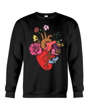Anatomical Heart and Flowers T-Shirt For Women Men Crewneck Sweatshirt thumbnail