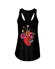 Anatomical Heart and Flowers T-Shirt For Women Men Ladies Flowy Tank thumbnail