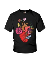 Anatomical Heart and Flowers T-Shirt For Women Men Youth T-Shirt thumbnail
