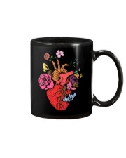 Anatomical Heart and Flowers T-Shirt For Women Men Mug thumbnail