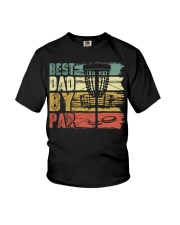 Best Dad By Par Funny Disc Golf Gift For Men Dad Youth T-Shirt tile