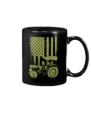 Funny Patriotic Tractor American FlagTractor Farm Mug tile