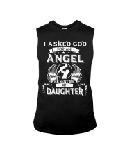 Mens I Asked God For An Angel He Sent Me Daughter Sleeveless Tee tile