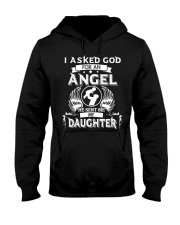 Mens I Asked God For An Angel He Sent Me Daughter Hooded Sweatshirt tile