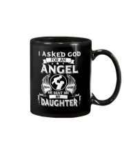 Mens I Asked God For An Angel He Sent Me Daughter Mug tile