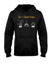Im A Simple Woman Dog Lover Nurse With Stethoscope Hooded Sweatshirt tile