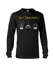 Im A Simple Woman Dog Lover Nurse With Stethoscope Long Sleeve Tee tile