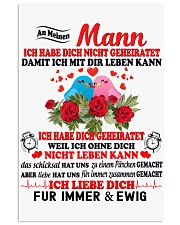 AN MEINEN MANN - FUR IMMER UND EWIG 11x17 Poster thumbnail