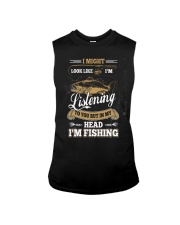 In My Head I'm Fishing Funny Fathers Day Sleeveless Tee tile