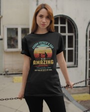 Happy Father's Day to Amazing Step-Dad Mom Classic T-Shirt apparel-classic-tshirt-lifestyle-19