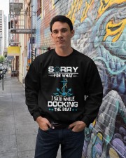 Boating Sorry For What Said While Docking The Boat Crewneck Sweatshirt lifestyle-unisex-sweatshirt-front-2