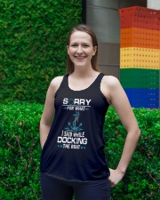 Boating Sorry For What Said While Docking The Boat Ladies Flowy Tank lifestyle-bellaflowy-tank-front-2