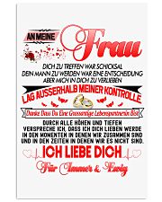 AN MEINE FRAU - ICH LIEBE DICH 11x17 Poster thumbnail