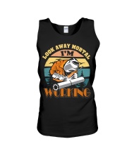 Welder Shirts Look Away Mortal I'm Working Welding Unisex Tank thumbnail
