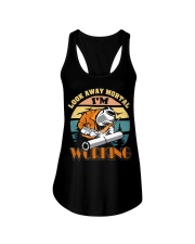 Welder Shirts Look Away Mortal I'm Working Welding Ladies Flowy Tank thumbnail