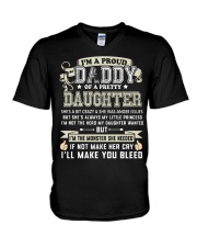 Proud Daddy of a Pretty Daughter Father's Day V-Neck T-Shirt thumbnail