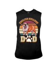 English Bulldog Dad For Fathers Day Dog Owner Sleeveless Tee thumbnail