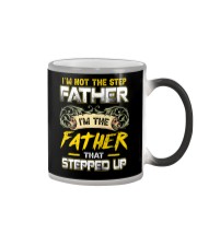Not Step Father The Father Stepped Up Fathers Day Color Changing Mug thumbnail