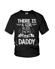 Fathers Day for Dad from Daughter New Dad Tee Youth T-Shirt tile