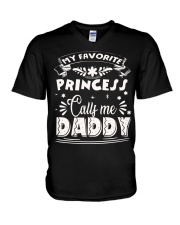 Father's Day Gift Daddy - Princess Calls Me Daddy V-Neck T-Shirt tile